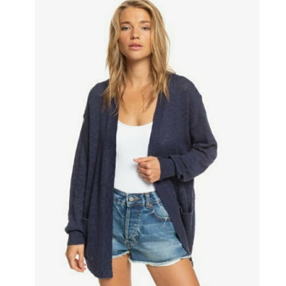 Roxy Valley Shades Blue Cardigan Size S